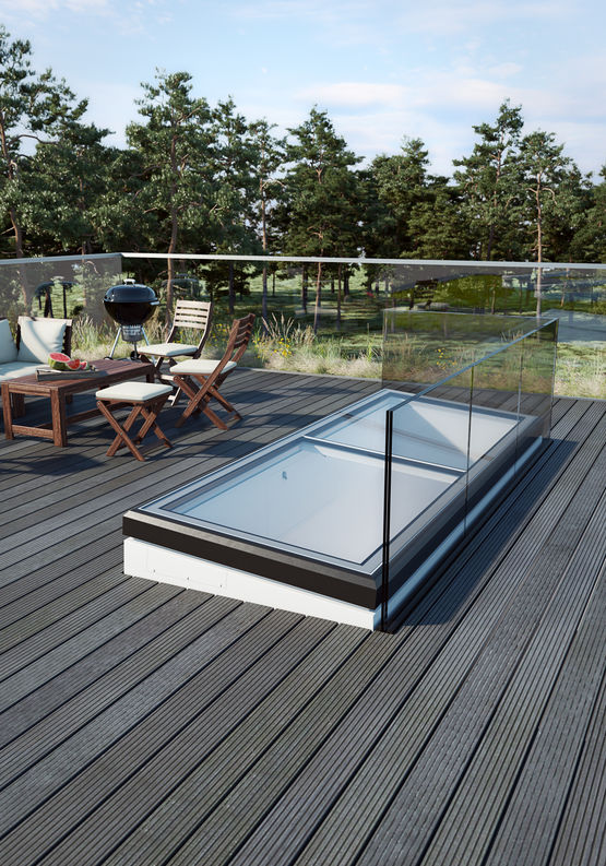 Lamilux Flat Roof Access Swing