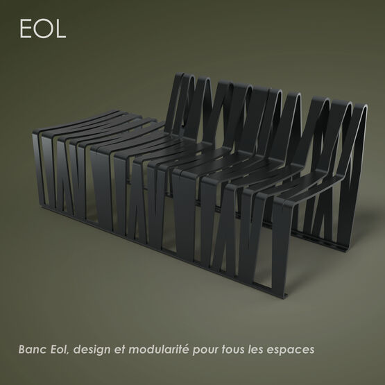 Banc modulaire pour aménagement urbain | EOL