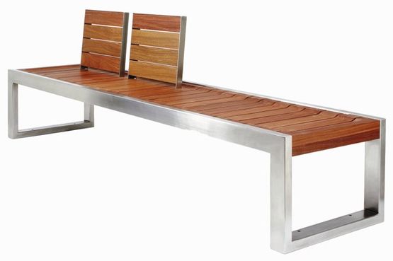 Banc public contemporain SKOP avec option dossiers