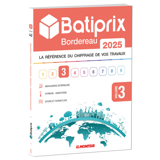  BATIPRIX BORDEREAU 2025 - La nomenclature Référence du marché depuis 41 ans ! - produit présenté par BATIPRIX