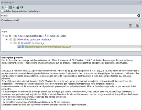  Bibliothèque de généralités, normes, prestations et prix  | CCTP &#039;&#039;Clauses Construction&#039;&#039; - SOC INFORMATIQUE