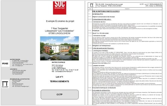 Bibliothèque de généralités, normes, prestations et prix  | CCTP &#039;&#039;Clauses Construction&#039;&#039; - produit présenté par SOC INFORMATIQUE