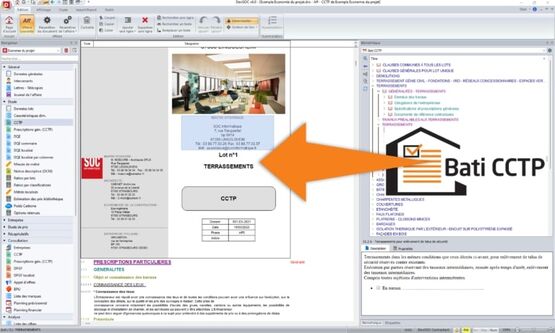  Bibliothèque pour rédaction des descriptifs techniques et des prescriptions particulières | Bati CCTP - SOC INFORMATIQUE