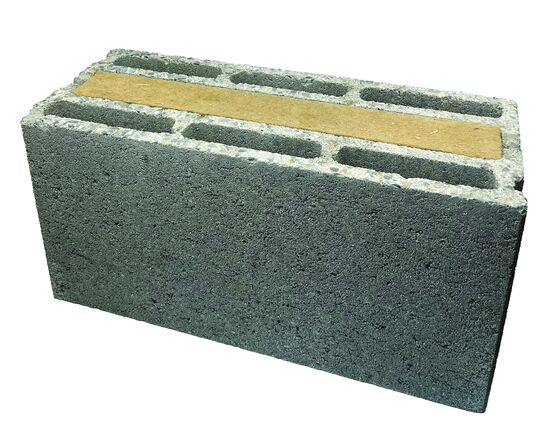 Bloc béton isolant à remplisssage en fibre de bois | Natur R1