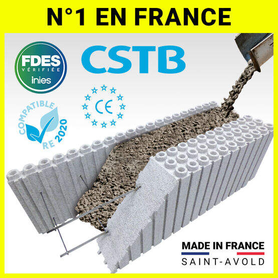 Bloc coffrant isolant en PSE | Coef R jusqu&#039;à 8,70  | RE2020 | EUROMAC2 | MadeInFrance