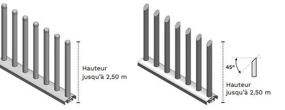 Clôture barreaudée en tube rond | Rafale - produit présenté par QUAGLIA DIFFUSION