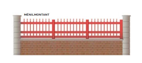  Clôtures en aluminium ou en PVC | MENILMONTANT - Clôture métallique