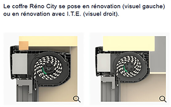  Coffre de volet roulant intégré au bloc baie | Réno City  - LEUL MENUISERIES