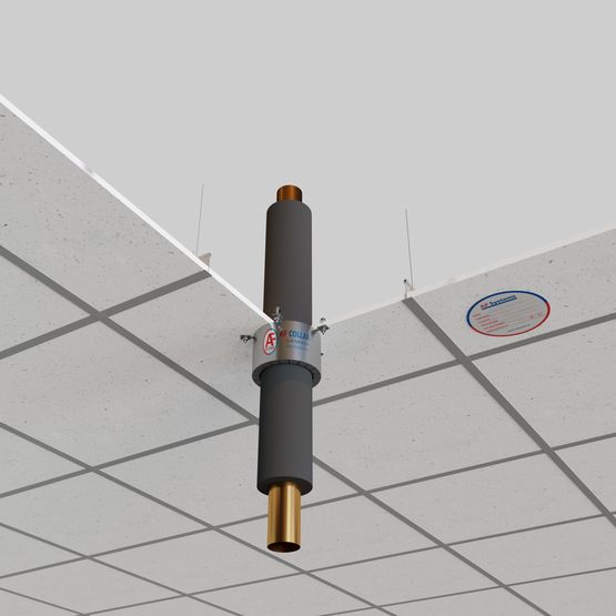 Collier coupe-feu pour tubes PVC jusqu'à 31,5 cm de diamètre