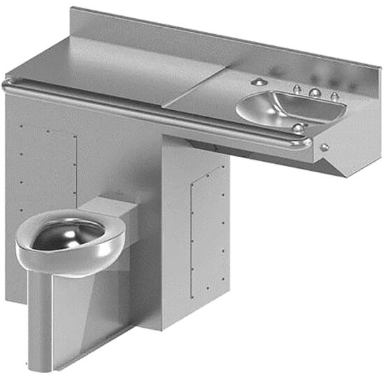 Combinaison de toilette et de lavabo pour PMR | ROBUSTO 100 PMR - 670750