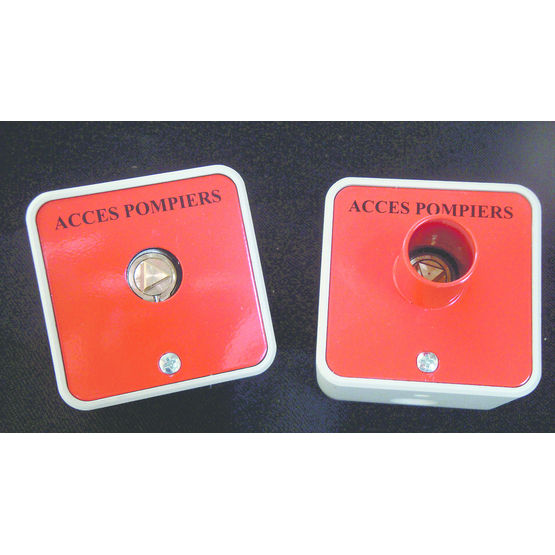 Boîte à clés pour accès pompier triangle de 14 mm