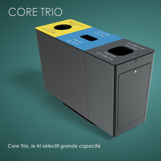 Corbeille de tri sélectif | CORE - produit présenté par SARRAGALA