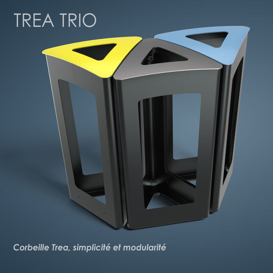  Corbeille vigipirate de tri sélectif | TREA - Poubelle