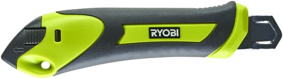  Cutter polyvalent à lame sécurisée et rétractable en carbone | RSK18 - RYOBI