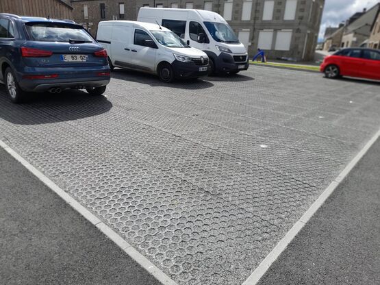 Dalle de stabilisation alvéole renforcée à engazonner ou gravillonner pour parking drainant | Alvéole / Stab - produit présenté par VALISOL