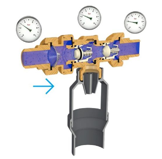  Disconnecteur antipollution à zone de pression réduite non-contrôlable  | CA9C   - WATTS INDUSTRIES