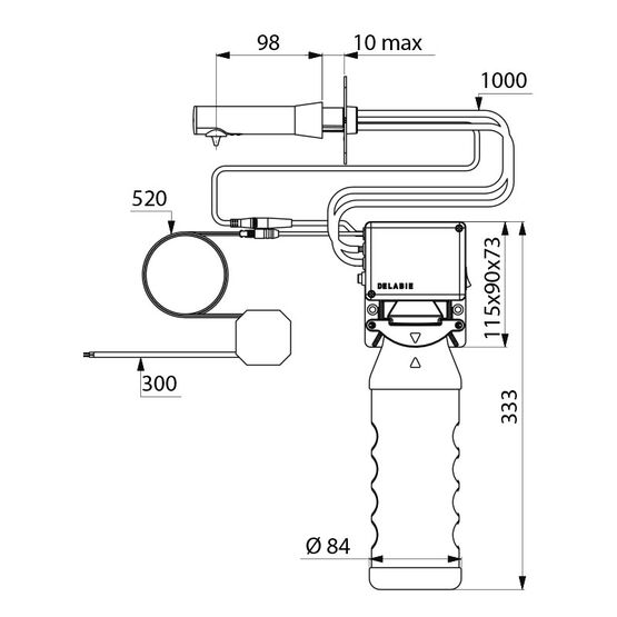  Distributeur de savon automatique mural BINOPTIC | Réf. 512051BK - Distributeur à savon ou gel désinfectant