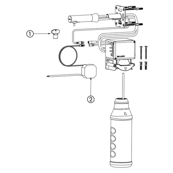 Distributeur de savon automatique mural BINOPTIC | Réf. 512051BK - produit présenté par DELABIE