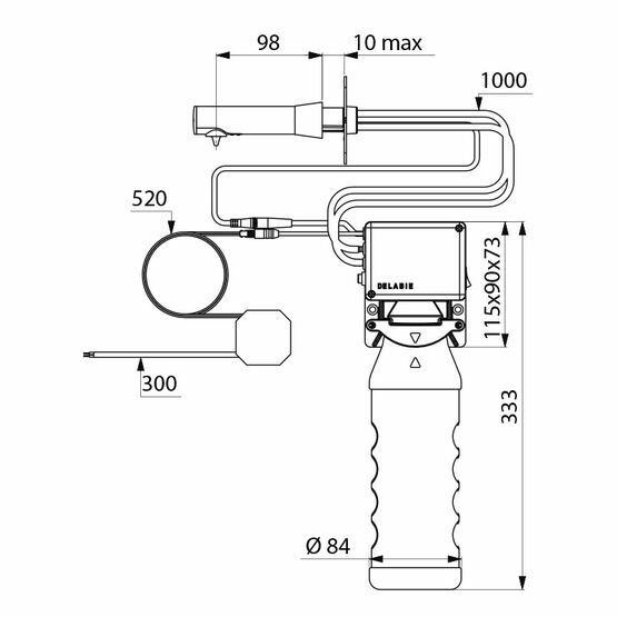 Distributeur de savon automatique mural BINOPTIC | Réf. 512051P - produit présenté par DELABIE