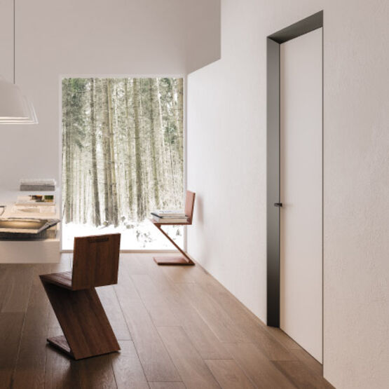  ECLISSE 40 | Porte battante invisible et architecturale - Porte de distribution en bois