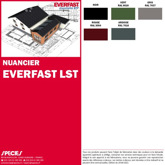 Enduit à base de bitume élastomère | EVERFAST LST - produit présenté par EVERFAST