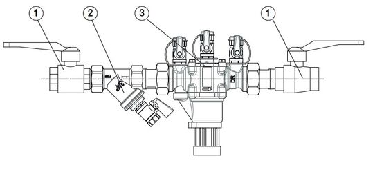  Ensemble de protection antipollution sans support | EDP BA BM  - WATTS INDUSTRIES