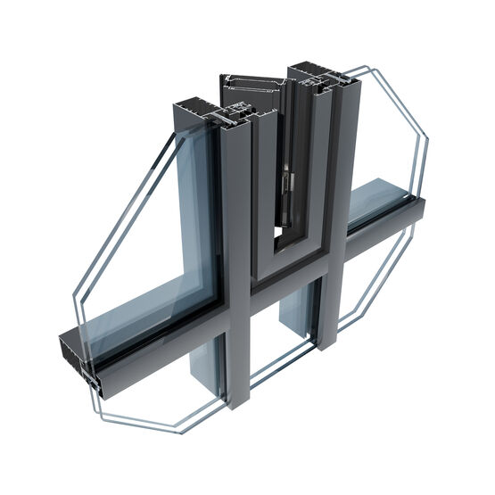  Fenêtre avec ouvrant de ventilation pour secteur tertiaire, hospitalier ou scolaire | Ouvdevent 5200 TH / 5700 - Fenêtre et porte-fenêtre en aluminium