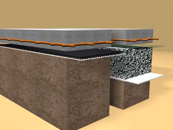  Géocomposite de drainage sous dallage &amp; coffrage perdu | ENKADRAIN CKL10B &amp; CK20 - FREUDENBERG PERFORMANCE MATERIALS