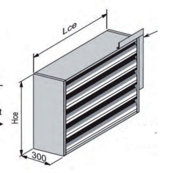 Grilles acoustiques à lames fixes inclinées | ACS / ACD - produit présenté par PANOL