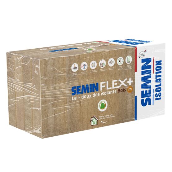 Isolant flexible en fibres de bois de la gamme DOUG | SEMIN Flex +