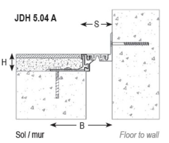 Joint de dilatation de sol avec insert | JDH 5.04  - produit présenté par GV2 VEDA FRANCE