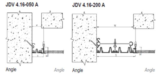  Joint de dilatation pour faux plafonds - ouverture jusqu&#039;à 250 mm | JDV 4.16  - Joints de dilatation ou fractionnement