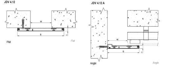 Joint de dilatation pour faux plafonds spécial grands mouvements sismiques | JDV 4.12  - produit présenté par GV2 VEDA FRANCE