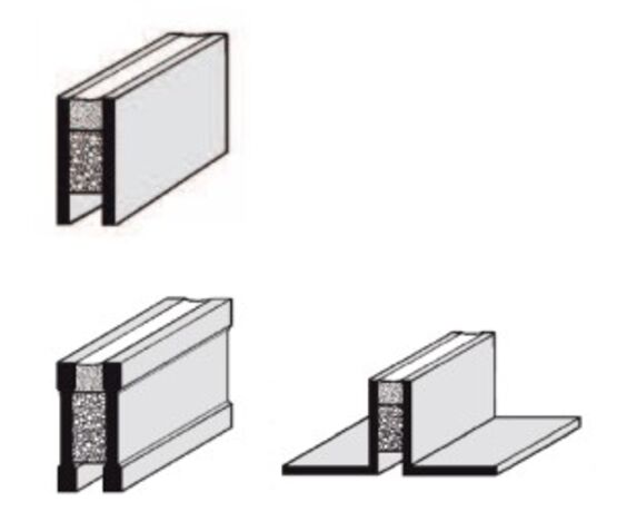  Joint de fractionnement de dilatation et de rupture sur mesure | ADESOL - TECNO-K - Joints de dilatation ou fractionnement