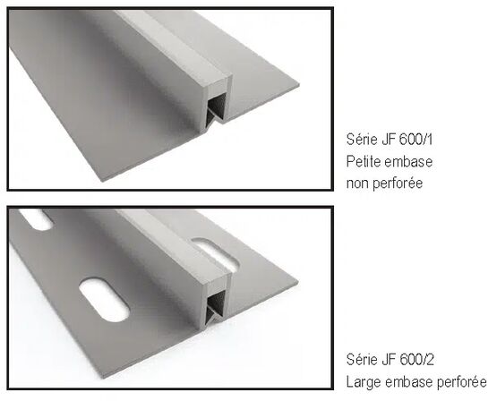  Joints de fractionnement en PVC avec embase perforée ou non perforée | JF 600  - Joints de dilatation ou fractionnement