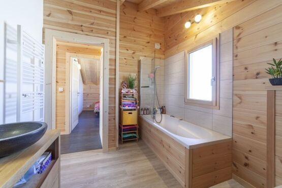  Kit chalet moderne en bois thermo-chauffé | Finn-est  - FP BUSINESS