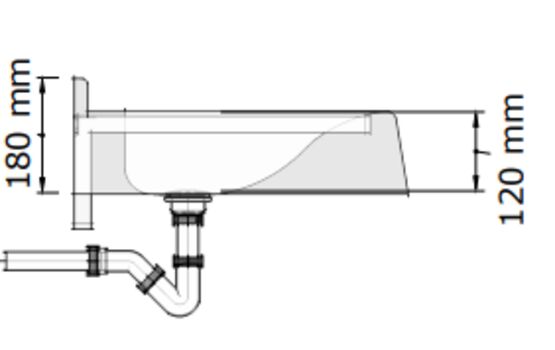 Lavabo multiposte en béton polymère Akzept | 459120 - 459140 - 459180 - 459210 - produit présenté par BLINOX 