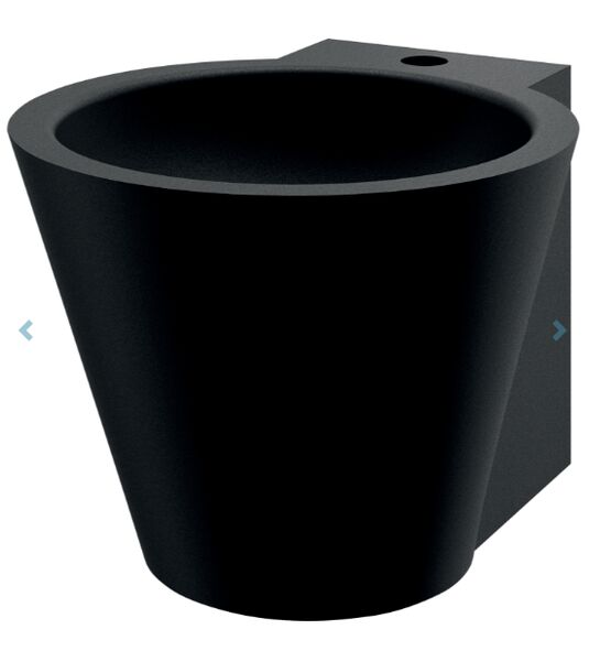 Lavabo suspendu noir MINI BAILA | Réf.121180BK