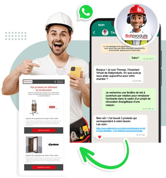  Le premier assistant virtuel qui simplifie la recherche de produits pour la Construction - BATIPRODUITS