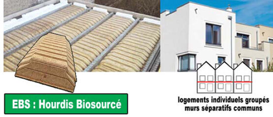  Logements individuels groupés : le plancher biosourcé | Plancher Seacoustic 2 - Bloc à isolant intégré