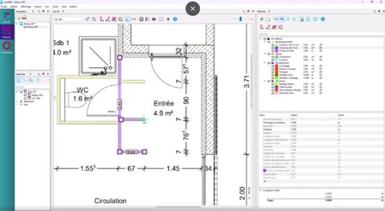  Logiciel de métrés sur plan 2D pour tous les acteurs du bâtiment | JustBIM Starter - Logiciel de pièces écrites, métré et chiffrage