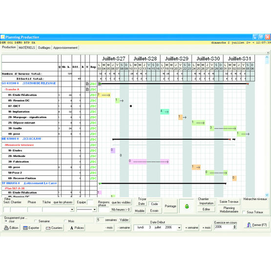 Logiciel de planification de projets | Batpro Planning 1.14