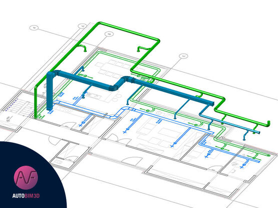  Logiciel de transformation 3D de réseaux CVC et plomberie - Export IFC | AUTOBIM3D Xport - TRACEOCAD