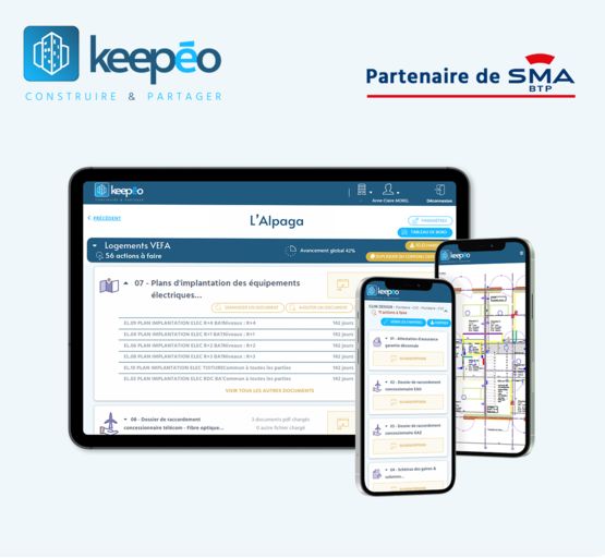 Logiciel DOE - Plateforme Dossiers d’Ouvrages Exécutés - 1 Corps d’état | Keepéo