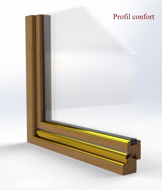  Menuiserie en bois personnalisable | PROFIL DE CONFORT - DOXAR