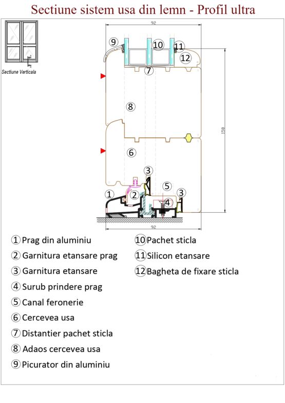  Menuiserie en bois pour maisons passives | PROFIL ULTRA - Fenêtre et porte-fenêtre en bois