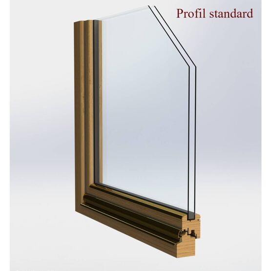 Menuiserie en bois stratifié pour isolation thermique | PROFIL STANDARD 