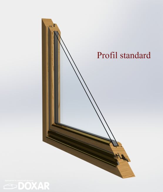  Menuiserie en bois stratifié pour isolation thermique | PROFIL STANDARD  - DOXAR