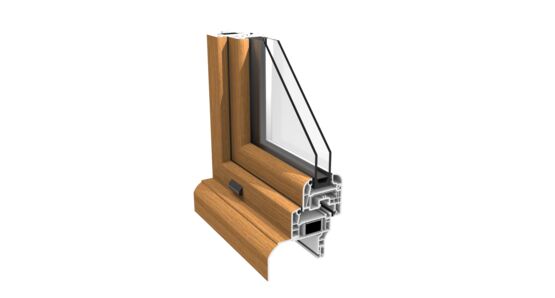  Menuiserie en PVC à double ou triple vitrage acoustique | Swingline 70mm - Fenêtre et porte-fenêtre en PVC