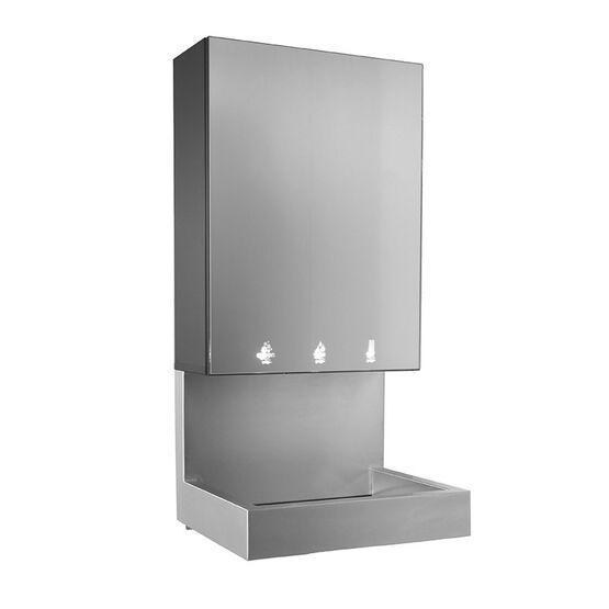 Meuble haut miroir noir multifonction FLO 4 en 1 | RES-350-N - produit présenté par SUPRATECH